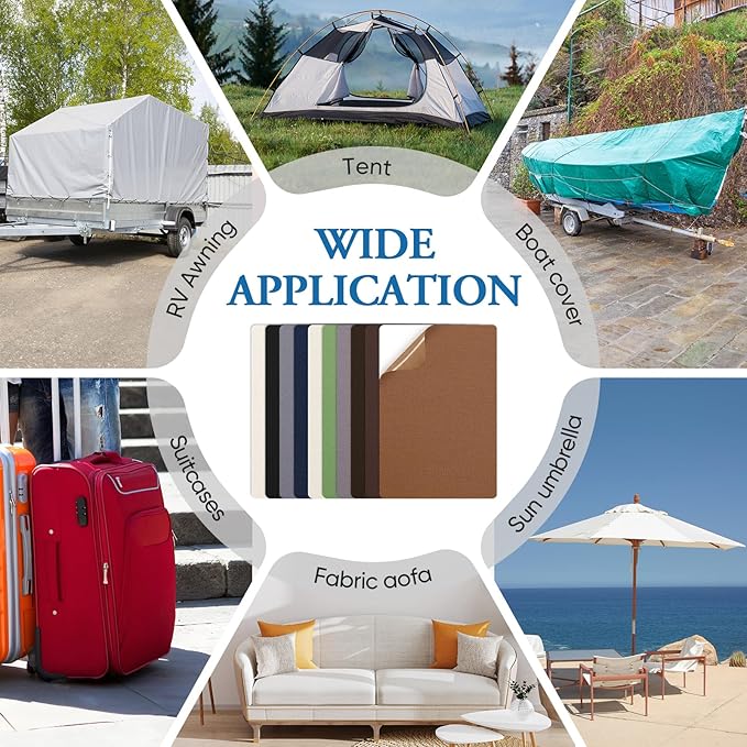 Canvas Patch 5.5 x 8 Inches 6Pcs Self-Adhesive Waterproof Canvas Patch Kit - Image 5