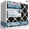 BNX TruFilter 18x20x1 MERV 12 Odor Defense AC Furnace Air Filter by BNX