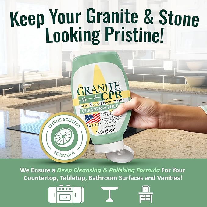 Granite CPR Cleaner & Polish Can Be Used Daily On Granite, Quartz & Corian. - Image 2
