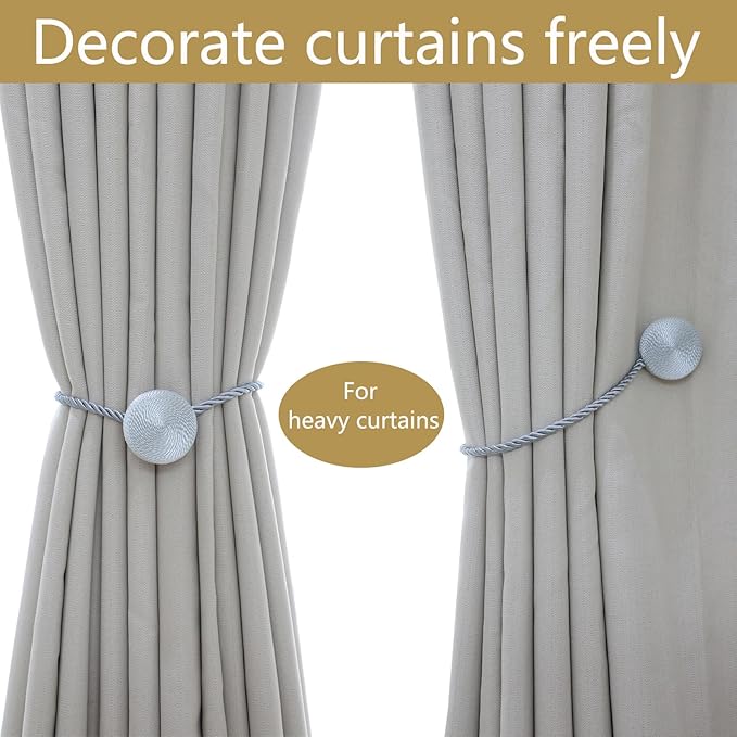 Magnetic Curtain Tiebacks - 12mm Magnetic Tie Backs - Image 5