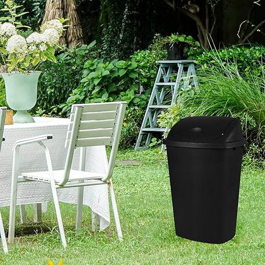 Bringer Black 13 Gallon Kitchen Trash Can - Image 6