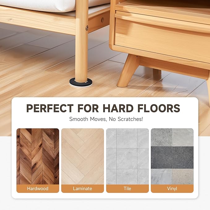 CO-Z 8pcs Felt Furniture Sliders - Image 3