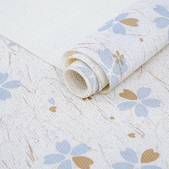 Cabinet Liners 5Rolls 18 x 96 Inch Wide Non Adhesive Kitchen Drawer Liner by DwellAid