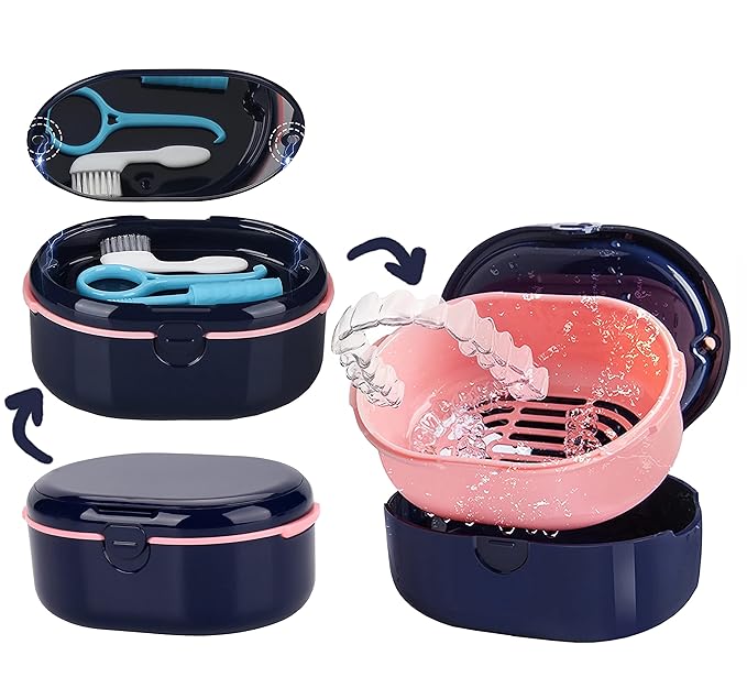MURRI&MURRDI Retainer Case, Denture Bath Box by MURRIMURRDI