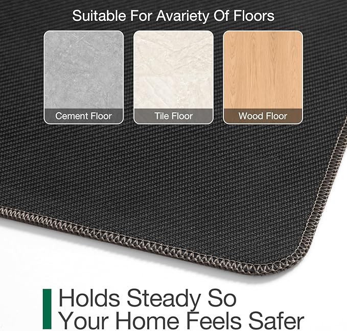 LUMI Large Indoor Door Mat, Easy Clean Low Profile Ultra Thin Entryway - Image 8