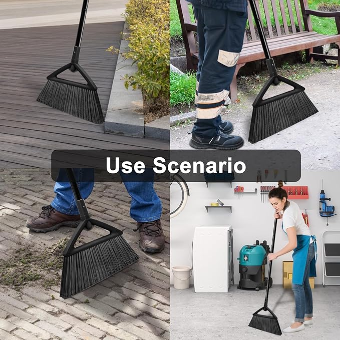 4PCS Heavy Duty Angle Broom, Long Pole Brooms - Image 6