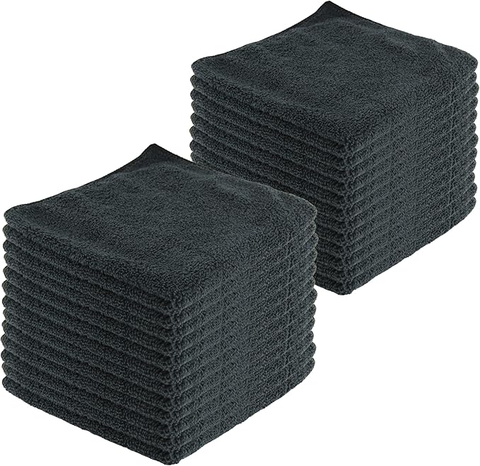 Microfiber Cleaning Cloths, 24 Pack, All-Purpose, Highly Absorbent, Washable by JDHomease