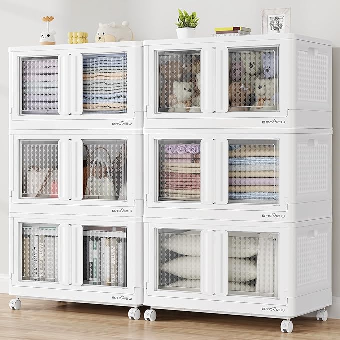 BROVIEW 120Gal Stackable Storage Bins by BROVIEW-EnjoytheArtofLife
