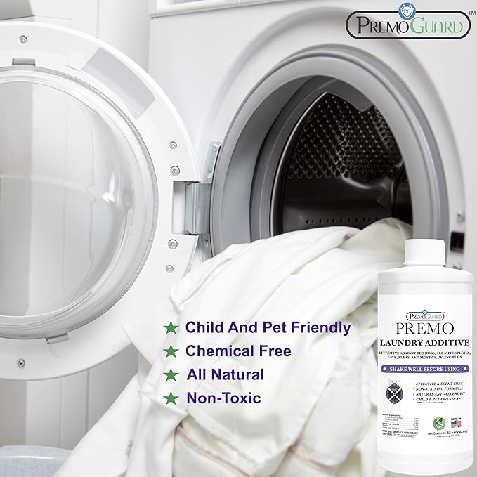 Bed Bug & Mite Laundry Detergent Additive by Premo Guard – 32 oz – Child & Pet - Image 5
