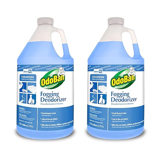 OdoBan Fogging Deodorizer Concentrate, Made in the USA, 1 Gallon Each by OdoBan