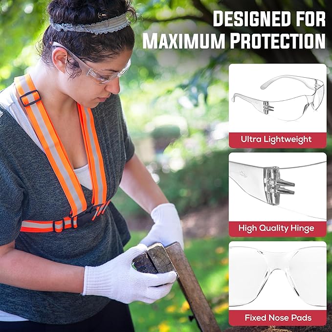 SAFE HANDLER Hyline Anti-Fog Color Safety Glasses Variety, Impact Resistant - Image 5