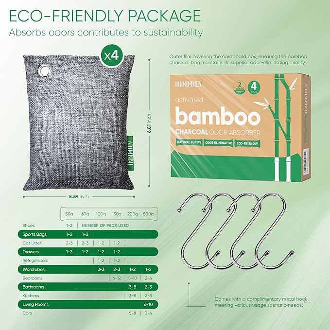Activated Charcoal Odor Absorber, Odor Eliminator - Image 9