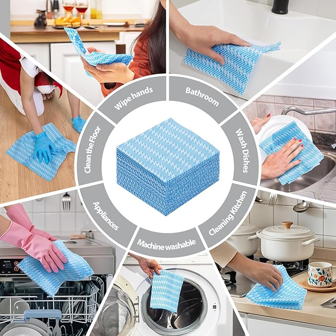 Disposable Dish Cloths, Machine Washable J Cloth, Heavy Duty Handy Cleaning - Image 5