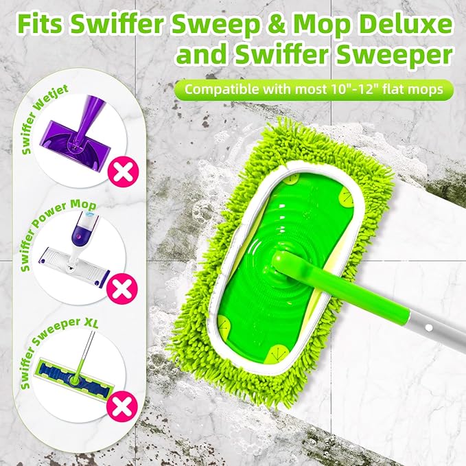 Reusable Dry Sweeping Cloths Microfiber Wet Pads Refill Compatible - Image 2