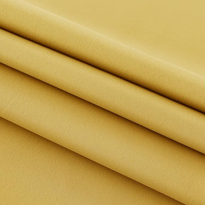 DWCN French Door Curtains – Rod Pocket Thermal Blackout Curtain - Image 5