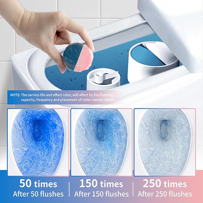 Toilet Bowl Cleaner Tablets, Automatic Toilet Bowl Cleaners, Long-Lasting - Image 5