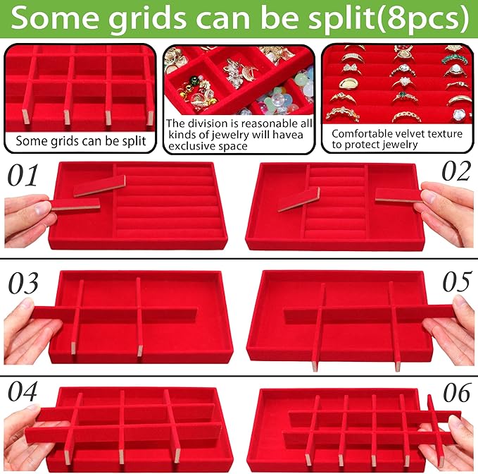 Earring Organizer Stackable Jewelry Storage Box Jewelry Drawer Organizer - Image 7