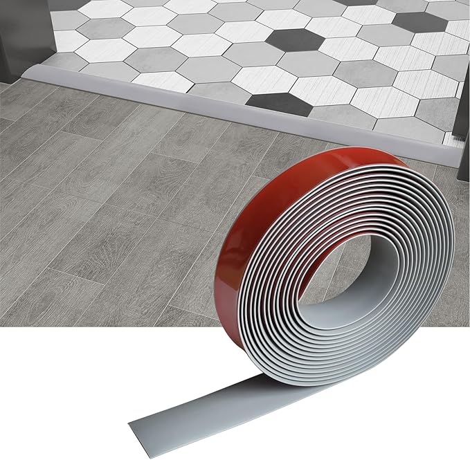 Floor/Door Flat Transition Strip & Self Adhesive Vinyl Edge Trim by HJHUAJ