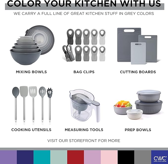 COOK WITH COLOR Bag Clips, Heavy Duty Chip Clip and Refrigerator Magnet Clips - Image 9