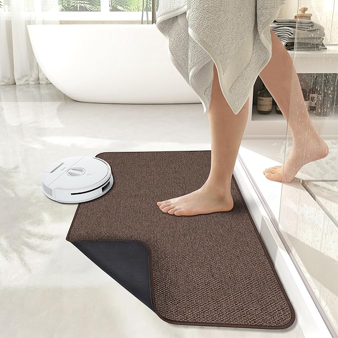 Bath Mat, Ultra Thin Bathroom Runner Rugs, Large Bath Mats - Image 6