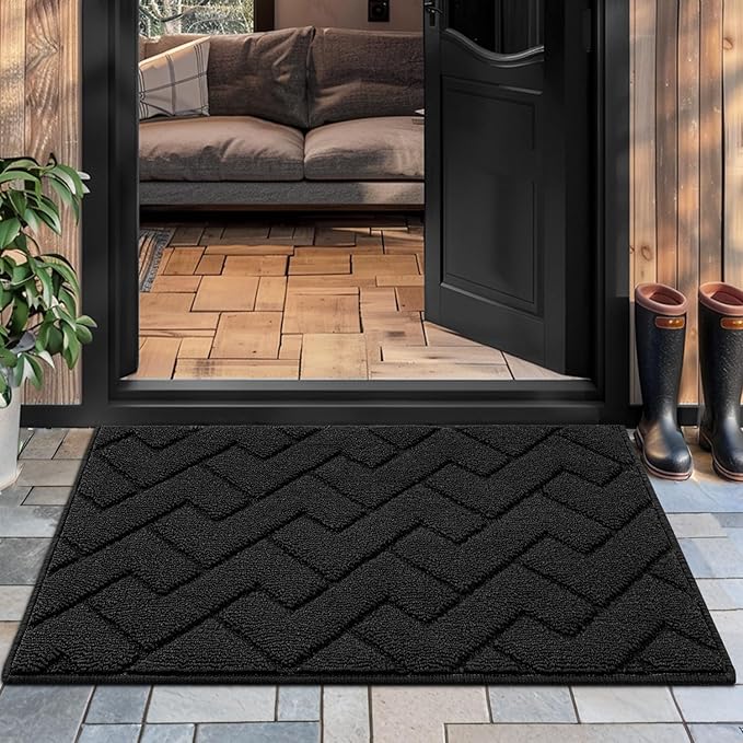 hicorfe Front Door Mat Indoor Entrance, Stain and Fade Resistant, Non Slip by Hicorfe
