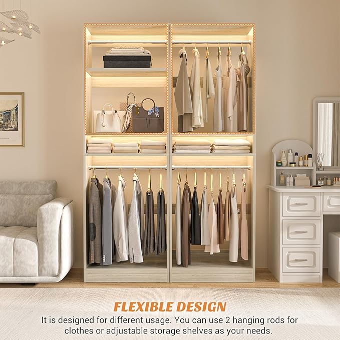 Unikito 25” Closet System, Freestanding Closets Organizer Wardrobe - Image 5