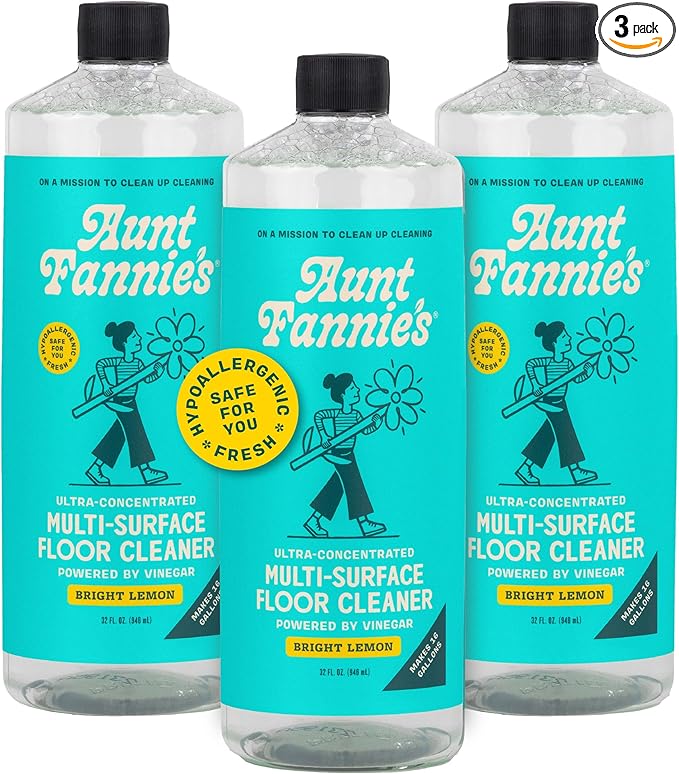 Aunt Fannie's Ultra Concentrated Floor Cleaner Vinegar Wash, Makes 16 Gallons by AuntFannies