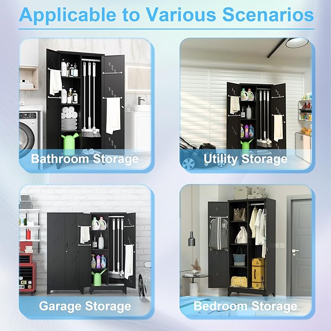 71'' Metal Storage Cabinet - Image 4