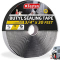 XFasten Butyl Sealing Tape, 1/8-In x 3/4-In x 30-Foot Plumbers Putty, RV Sealant by XFasten