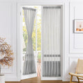 Tollpiz Sheer Door Curtain Closet Linen Textured Curtains Sheer Doorway Light by Tollpiz