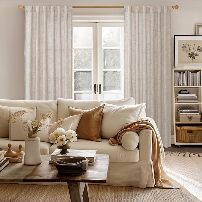 YoungsTex 84 Inch Length Linen Curtains - Image 8