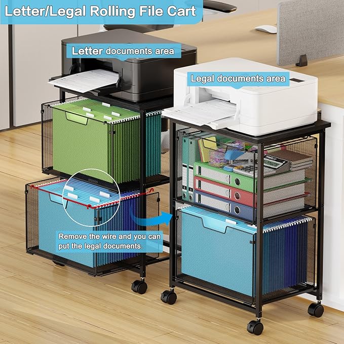 Letter/Legal Rolling File Cart - Image 5