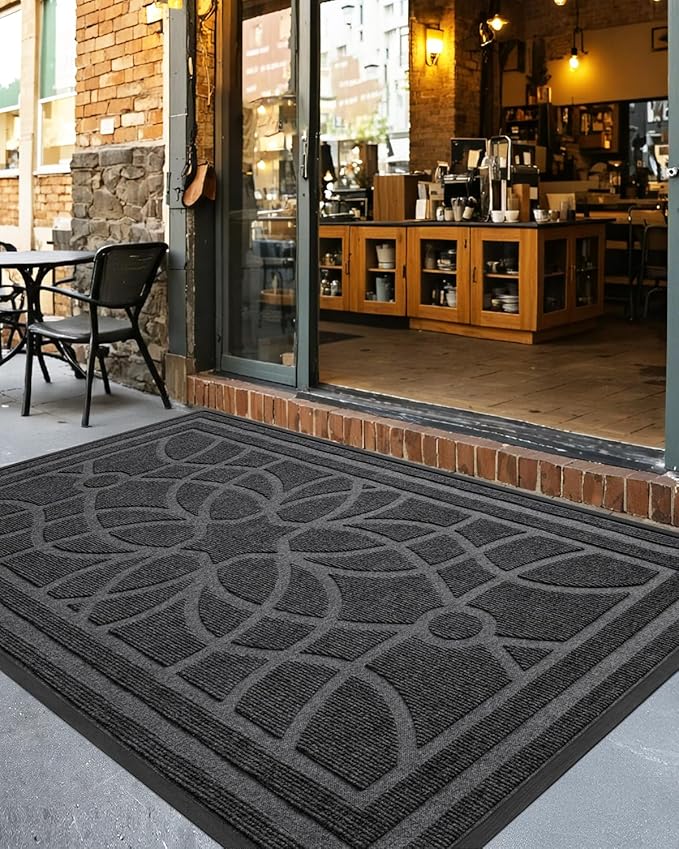 DEXI Front Door Mat Outside Entrance, Heavy Duty Non Slip Low Profile Doormat - Image 8