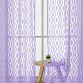 Aiyufeng Purple Sheer Curtains 84 Inch Length 2 Panels, Solid Lightweight Clip by Aiyufeng