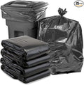 65 Gallon Trash Bags, 25 Pieces large Black Heavy Duty Trash Can Liners by Coobbar