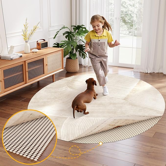 Non-Slip Rug Pad Gripper Round 8 Feet, Anti Skid Mat - Image 7