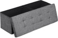 Athena Collection 43" Storage Ottoman Bench Folding Bench by AthenaCollectionFurniture