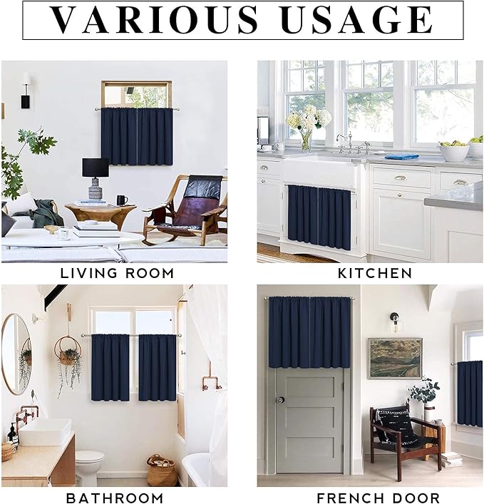 RYB HOME Bathroom Curtains Privacy - Image 7