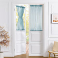 Tollpiz Short Sheer Door Curtain Closet Linen Textured Curtain Sheers Doorway by Tollpiz