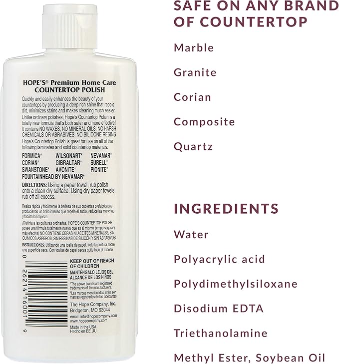 HOPE'S Countertop Restoration Polish - Image 2