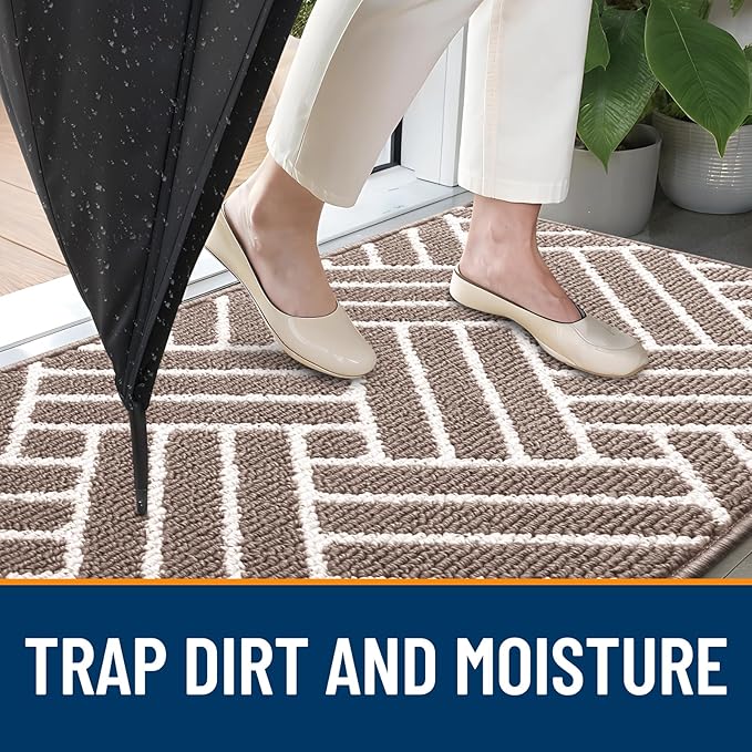 OLANLY Indoor Door Mat, 40x32 Inch, Dirt Resistant and Absorbent, Non-Slip - Image 2