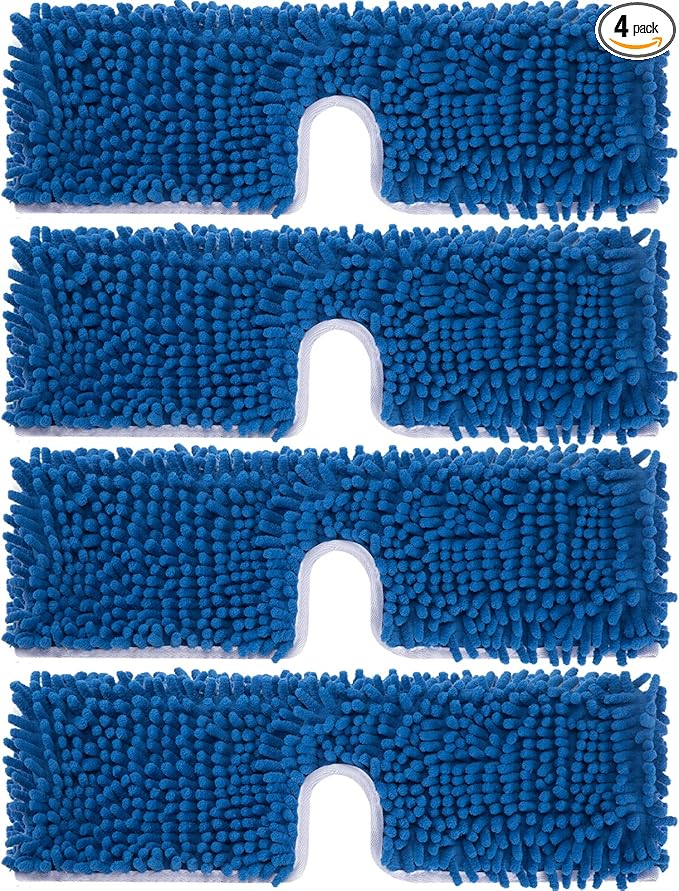 4 Pack Chenille Mop Heads Replacements Compatible by Unknown