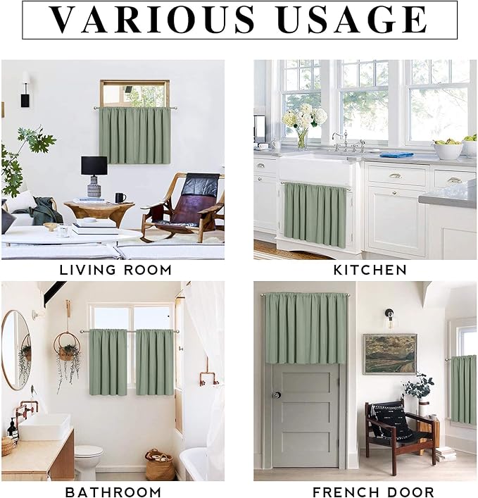 RYB HOME Small Window Curtains - Image 7