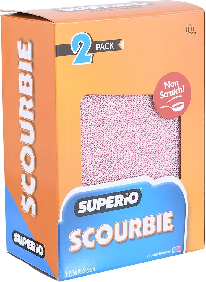 Superio Nylon Cleaning Pad, Dish Scrubbers, Copper cookware, Dishes and - Image 2