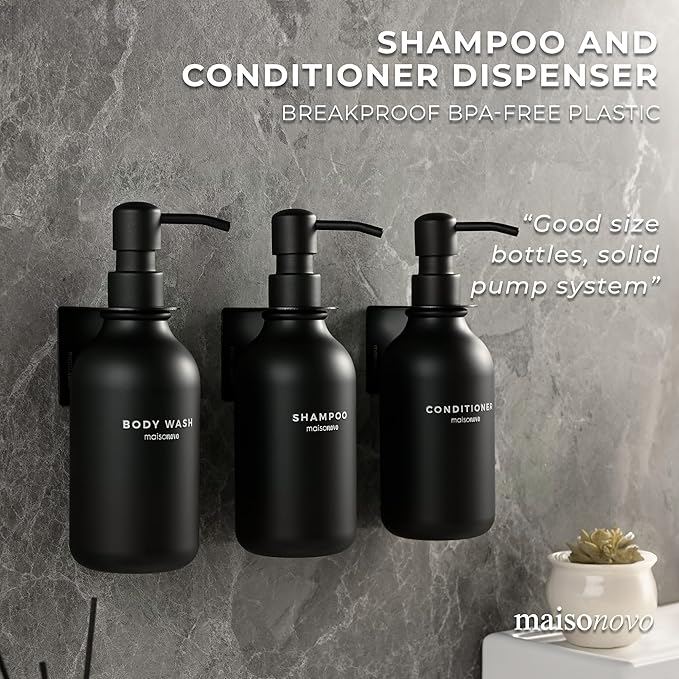 MaisoNovo Shampoo and Conditioner Dispenser - Image 3