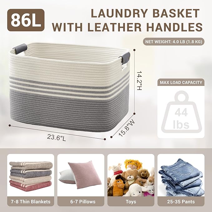 86L Extra Large Laundry Basket - Image 2
