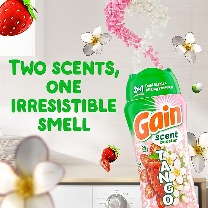 Gain Tango 2-in-1 Laundry Scent Booster Beads, Strawberry and Shea Scent - Image 3