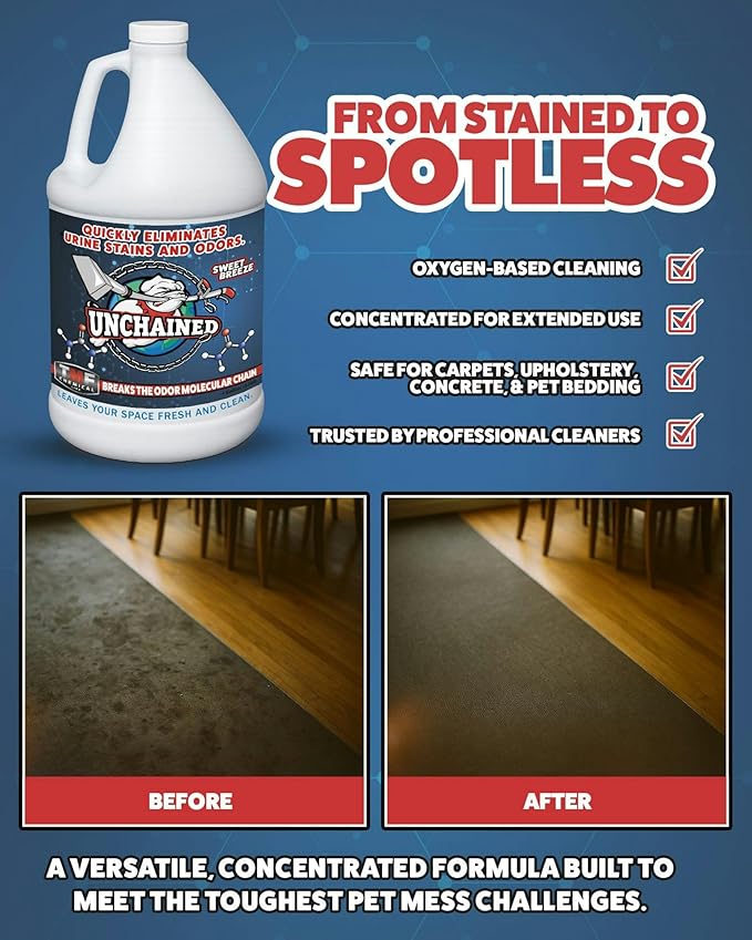 Unchained Urine Stain & Odor Remover Liquid Concentrate - Image 4