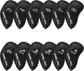 CRAFTSMAN GOLF 12pcs or 1pc Thick Synthetic Leather Golf Iron Head Covers Set by CRAFTSMANGOLF