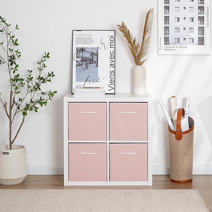 StorageWorks Pink Storage Cubes, 13x13 Storage Cube Bins - Image 4